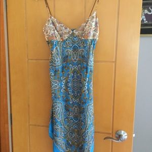 Laundry by Shelli Segal silk slip dress